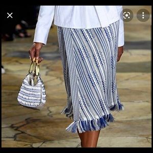 Tory Burch like new wrap effect skirt size L